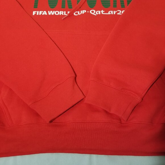 Fifa World Cup Qatar 2022 Official Licensed Portugal Red Hoodie Sweatshirt Men M - Picture 7 of 15
